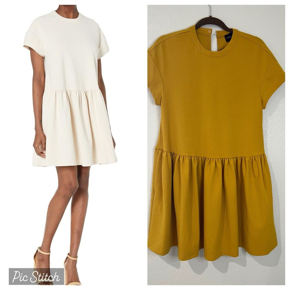 Donna Morgan Size 2 Mustard Color Sheath Stretch